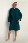 Brushed Back Terry Short Robe