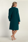 Brushed Back Terry Short Robe