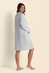 Brushed Back Terry Short Robe