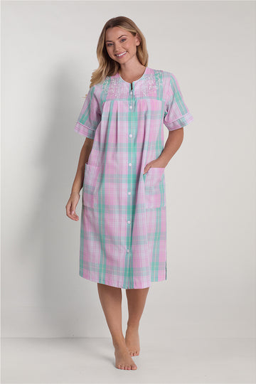 Seersucker Short Robe