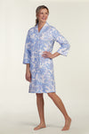 Quilt-In-Knit Short Robe | Clearance only