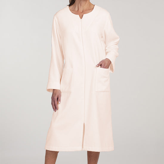 Tiring Robe Terry Long Zip Robe β Miss Elaine Store