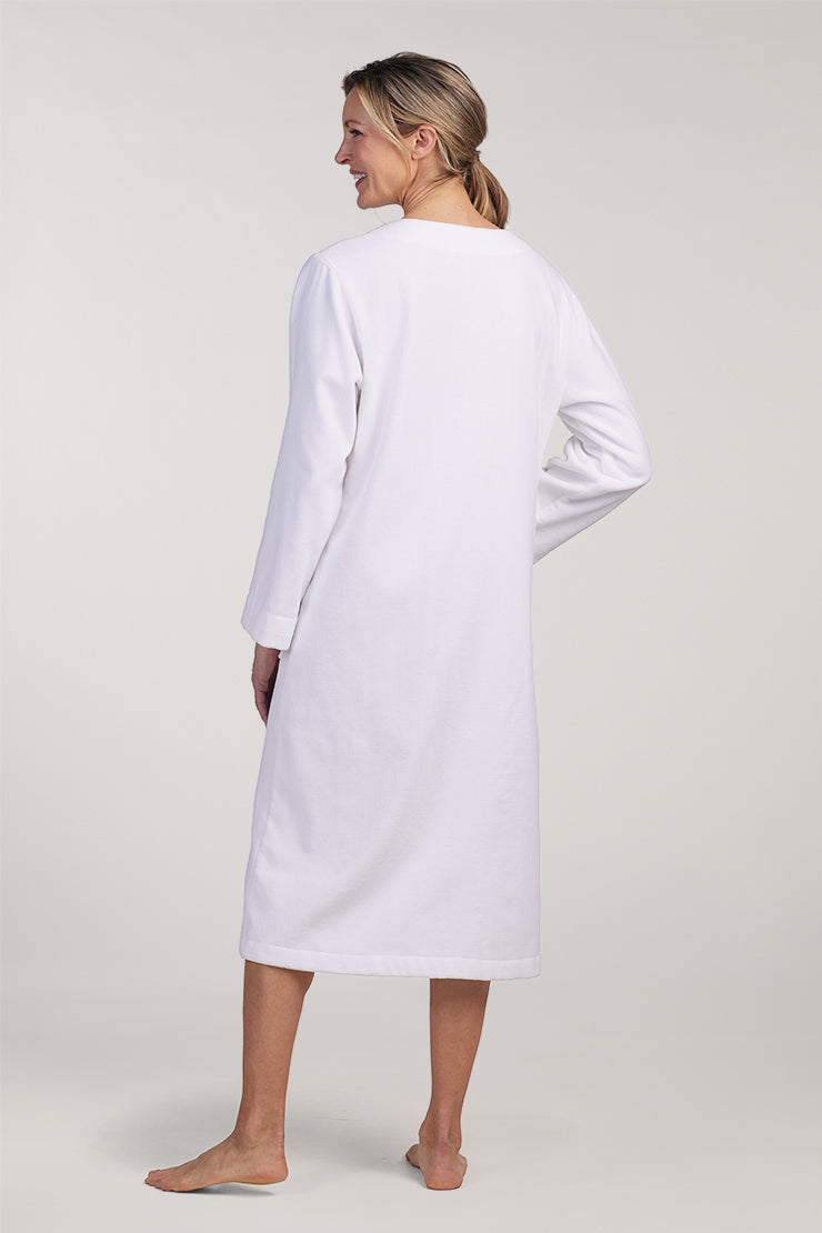 French Terry Terry Cloth Zip Front Robe Women's Stan Herman