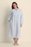 Brushed Back Terry Long Robe