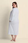 Brushed Back Terry Long Robe