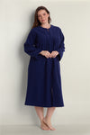 Brushed Back Terry Long Robe