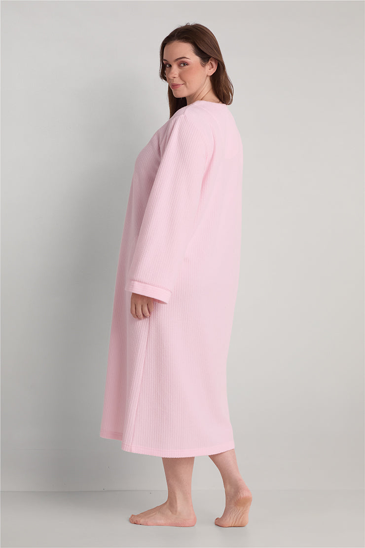 Brushed Back Terry Long Robe