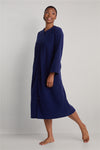 Brushed Back Terry Long Robe