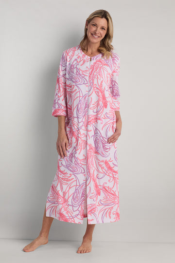 Interlock Knit Long Robe