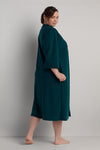 Brushed Back Terry Long Robe