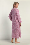 Brushed Back Satin Long Robe