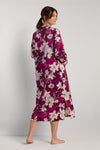 Brushed Back Satin Long Robe