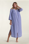 Seersucker Long Robe