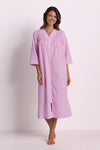 Seersucker Long Robe