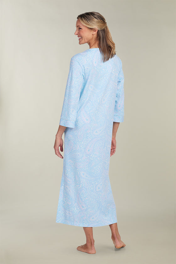 Interlock Knit Long Robe | Clearance only