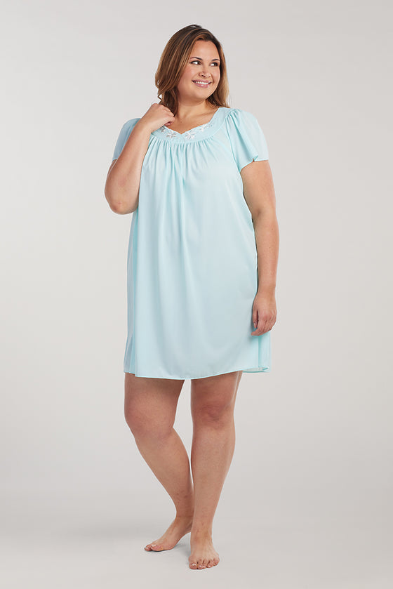 Nylon Tricot Short Nightgown