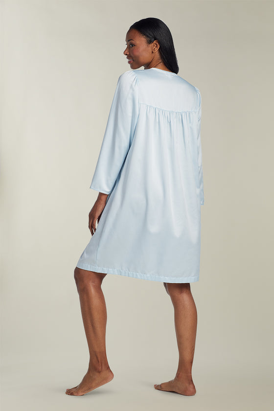 Brushed Back Satin Short  Nightgown