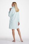 Fleece Robe - Short Robe/Long Sleeves with Collared Neck | Clearance only