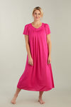 Nylon Tricot Long Nightgown