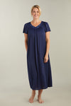 Nylon Tricot Long Nightgown