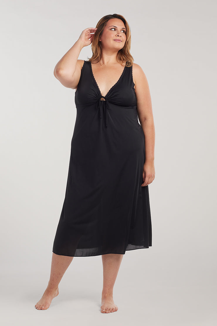 Keyhole Fitted Nightgown – Miss Elaine Store - Main Image