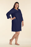 Quilt-In-Knit Short Robe