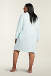 Brushed Back Terry Knit Robe - Short Robe/Long Sleeves | Clearance only