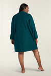 Brushed Back Terry Knit Robe - Short Robe/Long Sleeves | Clearance only