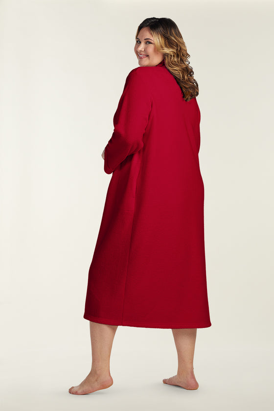 Brushed Back Terry Long Robe | Clearance only