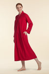 Brushed Back Terry Long Robe | Clearance only