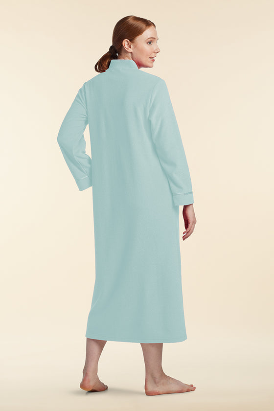 Brushed Back Terry Long Robe | Clearance only