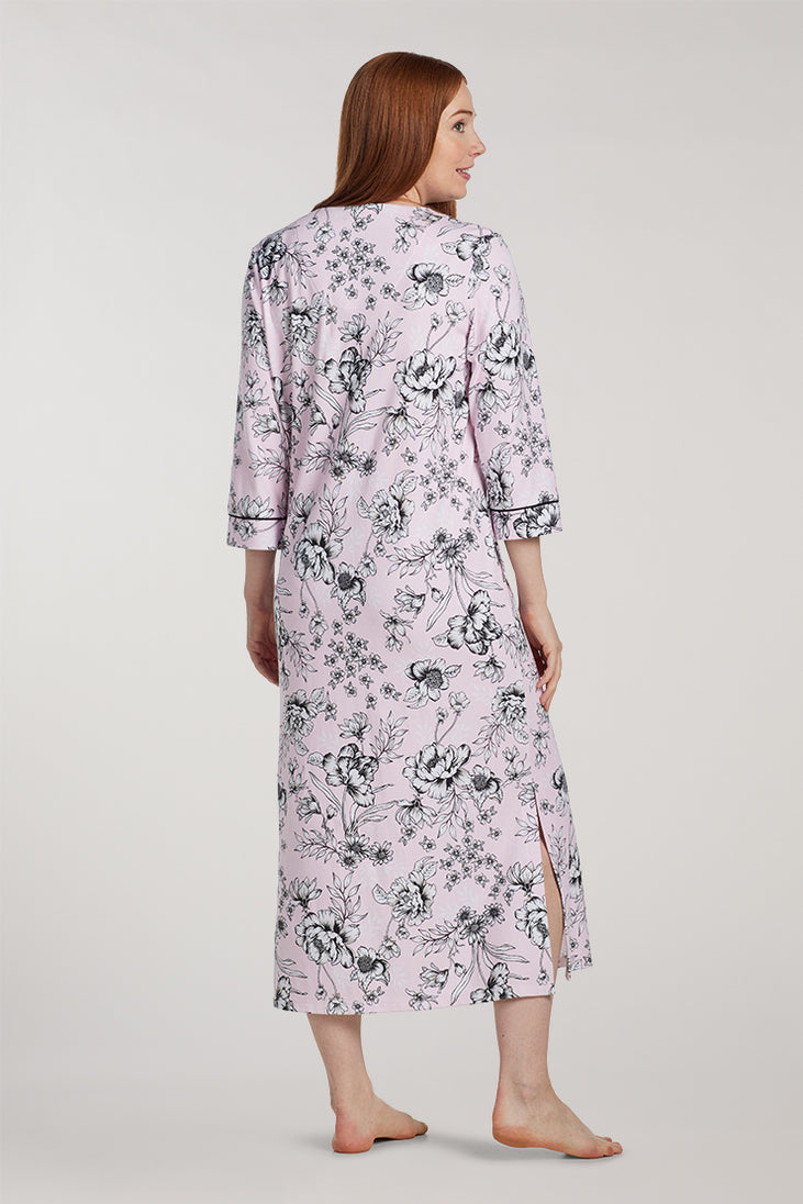 Interlock Knit Long Robe