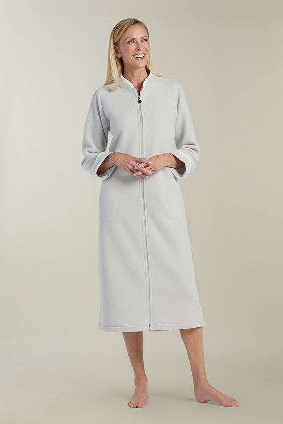 Fleece Robe - Collared Neck/Long Sleeves/Long Robe | Clearance only